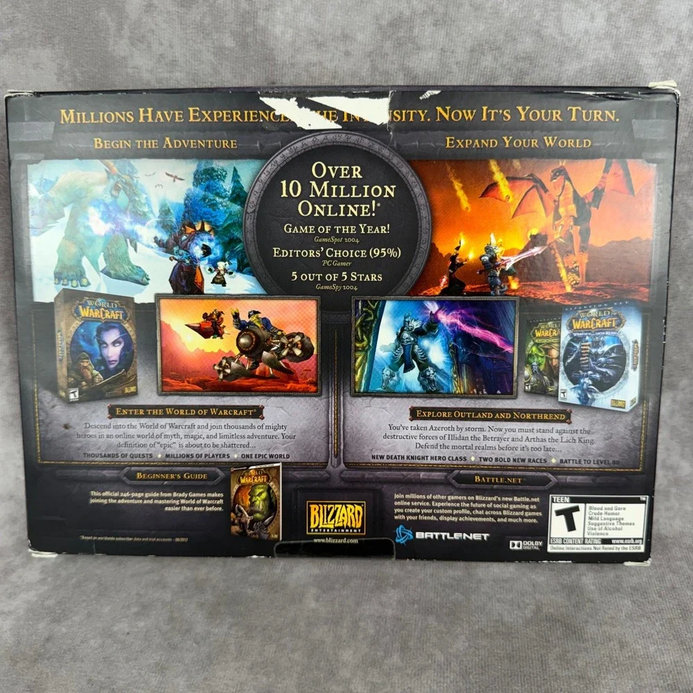 World‎ of Warcraft: Battle Chest (Windows/Mac) Box Set No Guide SEALED DISK
